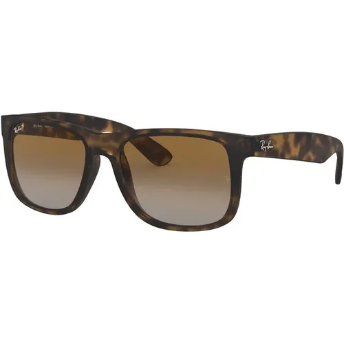Justin 4165 Sunglasses in Havana , male, Sizes: 55 MM - Ray-Ban - Modalova