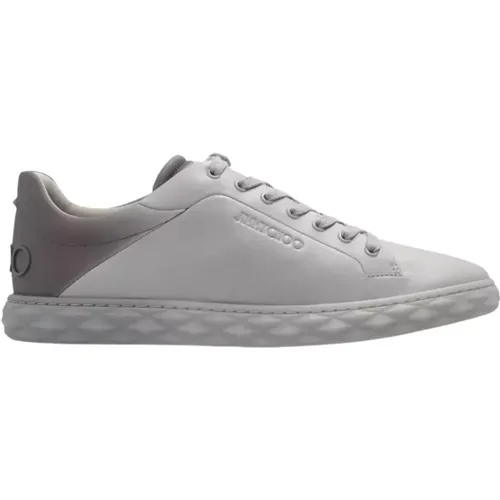 Graue Ombre Leder Sneakers Diamond , Herren, Größe: 43 EU - Jimmy Choo - Modalova