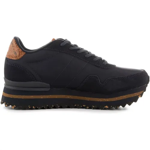 Leather Platform Sneaker Nora III , female, Sizes: 6 UK, 5 UK, 7 UK, 8 UK, 4 UK, 3 UK, 9 UK - Woden - Modalova