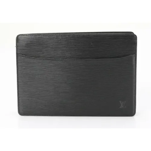 Pre-owned Leather clutches , female, Sizes: ONE SIZE - Louis Vuitton Vintage - Modalova