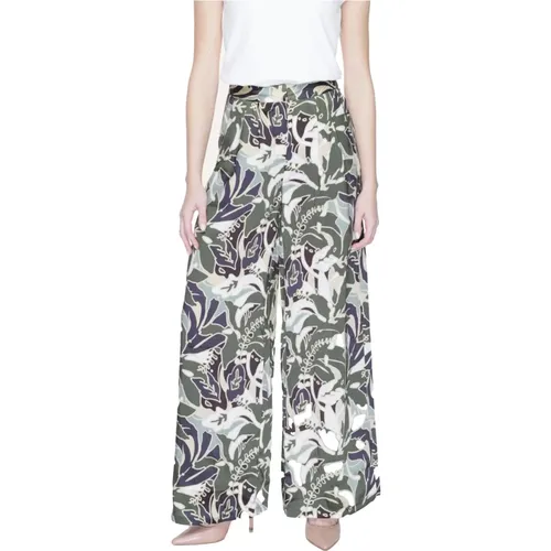 Printed Polyester Trousers , female, Sizes: L, S, XS, XL, M - Only - Modalova