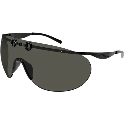 Schwarze Sonnenbrille, stilvoll und vielseitig , Herren, Größe: ONE Size - Gucci - Modalova