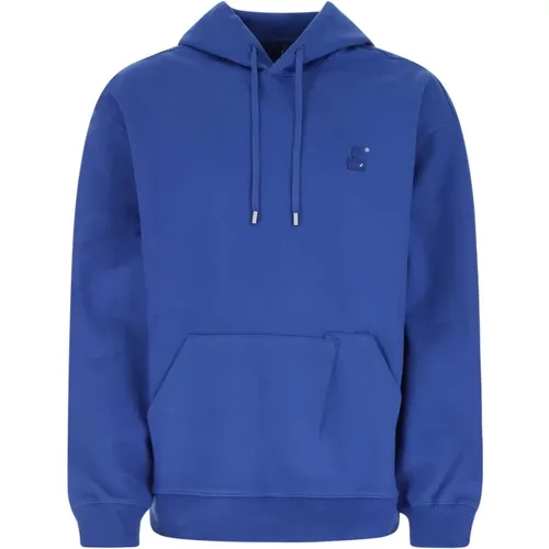 Elektrische blaue Baumwollmischung übergroße Sweatshirt - Ader Error - Modalova