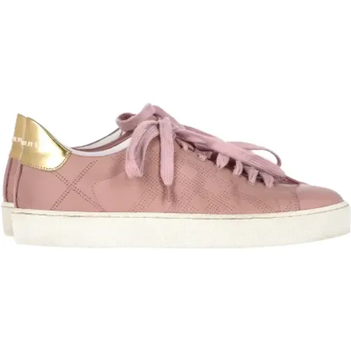 Pre-owned Leather sneakers , female, Sizes: 5 UK - Burberry Vintage - Modalova