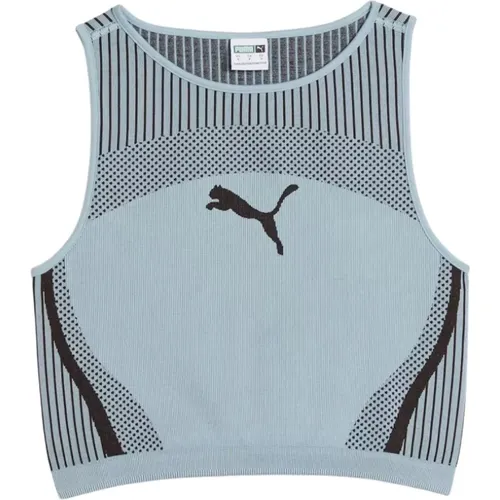 Crop Top Shirts , Damen, Größe: S - Puma - Modalova