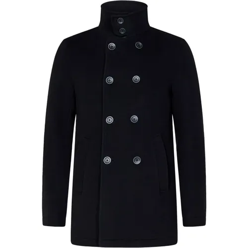 Midnight Wool Coat Double-Breasted , male, Sizes: 2XL, XL - Herno - Modalova