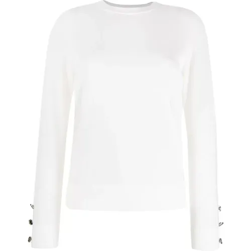 Merino button sweater , female, Sizes: L, S - Michael Kors - Modalova