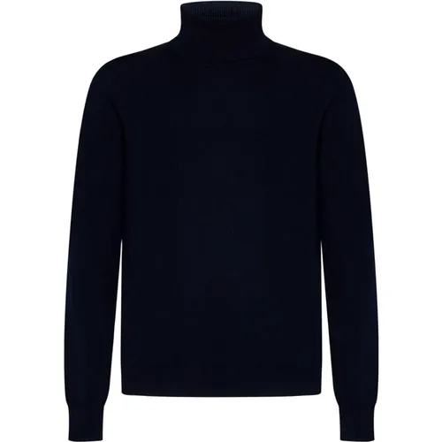 Blaue Sweatshirts für Männer Aw23 , Herren, Größe: L - Malo - Modalova