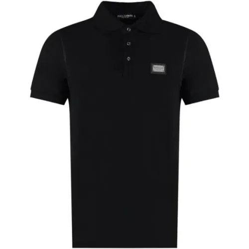 Schwarze T-Shirts und Polos von Dolce Gabbana , Herren, Größe: L - Dolce & Gabbana - Modalova