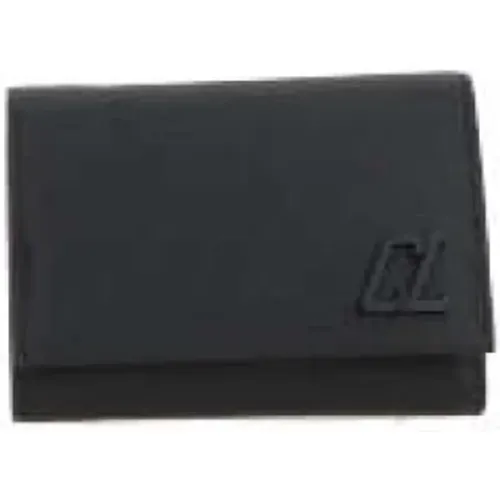 Calfskin Wallet with Ruthenium-Tone Hardware , male, Sizes: ONE SIZE - Christian Louboutin - Modalova