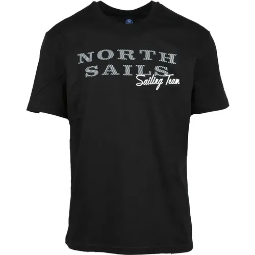 Herren Baumwoll T-Shirt Kollektion , Herren, Größe: S - North Sails - Modalova