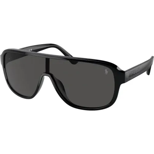 Sportliche und lässige Sonnenbrille mit dunkelgrauen Gläsern - Ralph Lauren - Modalova