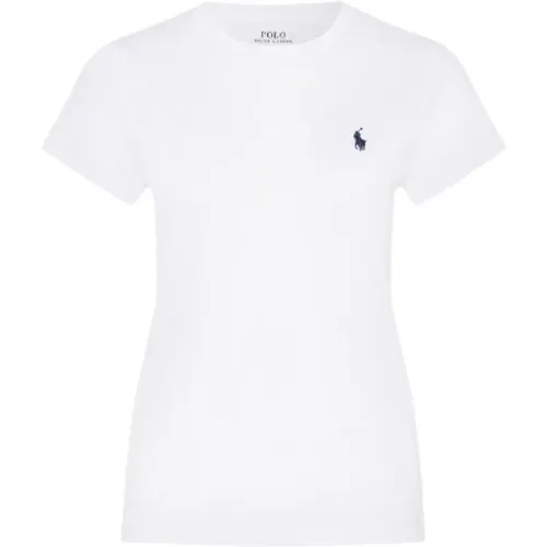 Klassisches Rundhals T-Shirt , Damen, Größe: 2XL - Polo Ralph Lauren - Modalova