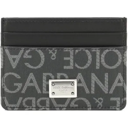 Jacquard Kartenhalter , unisex, Größe: ONE Size - Dolce & Gabbana - Modalova