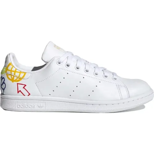 Vegan Stan Smith Sneakers , female, Sizes: 3 UK, 2 1/2 UK - Adidas - Modalova