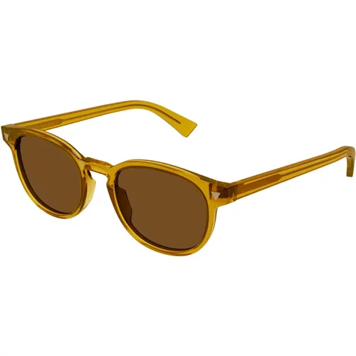 Gelb/Braune Sonnenbrille BV1253S,Sunglasses - Bottega Veneta - Modalova