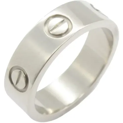 Pre-owned White Gold rings , female, Sizes: ONE SIZE - Cartier Vintage - Modalova