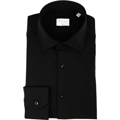 Schwarzes Hemd Camicia , Herren, Größe: XL - Xacus - Modalova