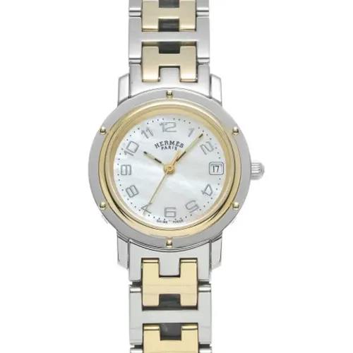 Pre-owned Yellow Gold watches , female, Sizes: ONE SIZE - Hermès Vintage - Modalova