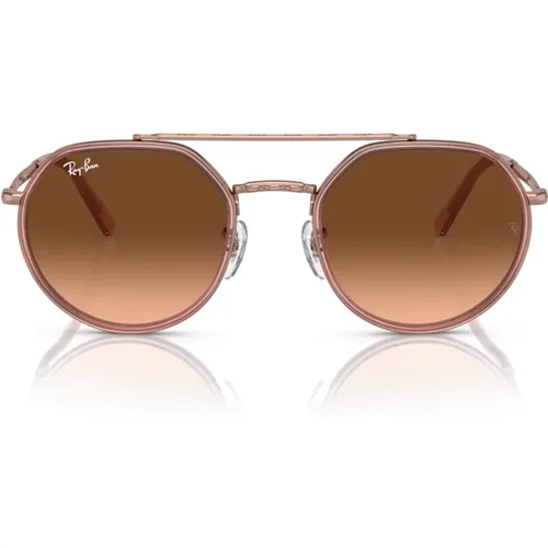 Metallgestell Pink/Braune Gläser Sonnenbrille - Ray-Ban - Modalova