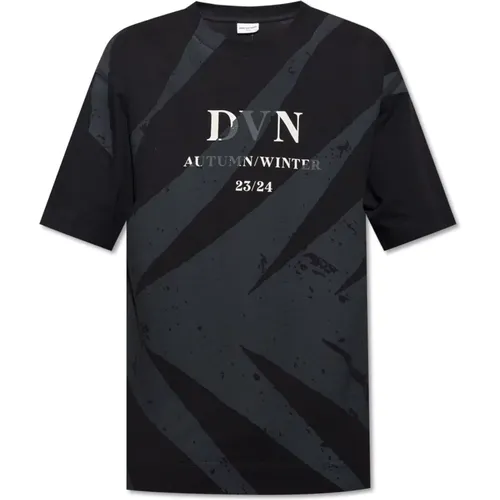Printed T-shirt , male, Sizes: L, XL, M - Dries Van Noten - Modalova