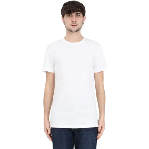 Weißes Logo T-Shirt für Männer und Frauen , Herren, Größe: XL - Ralph Lauren - Modalova