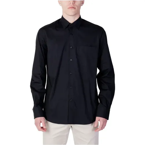 Men's Long Sleeve Regular Fit Shirt , male, Sizes: M, L - Alviero Martini 1a Classe - Modalova