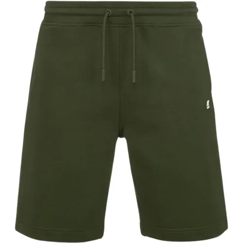 Grüne Bermuda-Shorts Modell Erik , Herren, Größe: M - K-way - Modalova