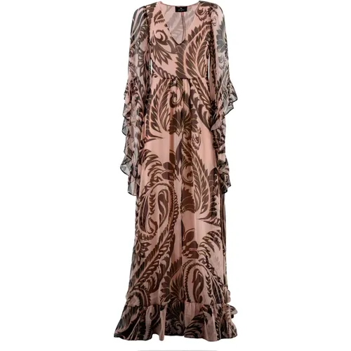 Graphic Print Silk Dress , female, Sizes: S - ETRO - Modalova