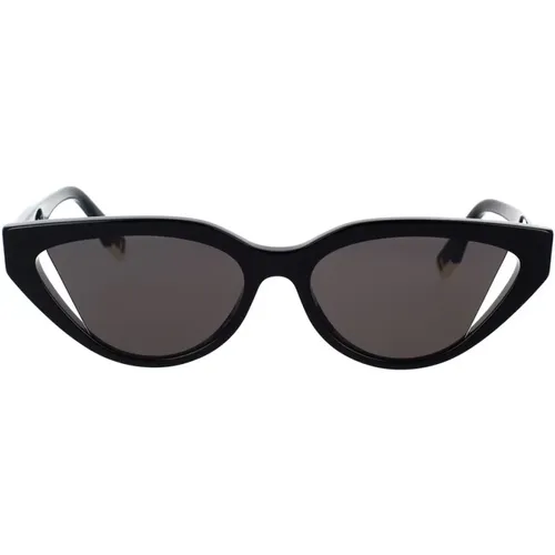 Glamouröse Cat-Eye Sonnenbrille , Damen, Größe: 52 MM - Fendi - Modalova