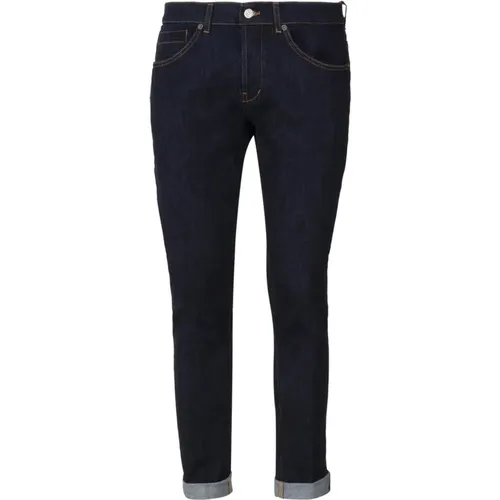 Navy Skinny Fit Jeans , male, Sizes: W38, W36, W40, W30, W31, W35, W34 - Dondup - Modalova