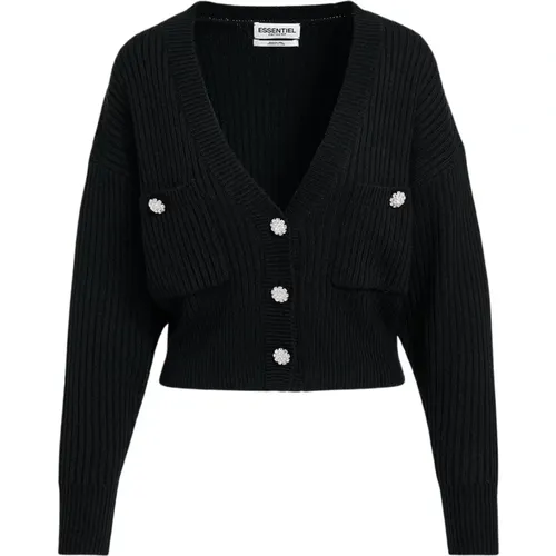 Cardigan , female, Sizes: S, L - Essentiel Antwerp - Modalova