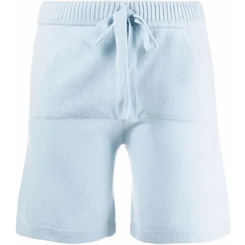 Blaue Cashmere Elegante Shorts,Elegante Weiße Cashmere Shorts - P.A.R.O.S.H. - Modalova