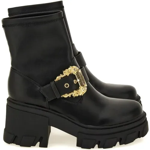 Stiefel Schwarz , Damen, Größe: 37 EU - Versace Jeans Couture - Modalova