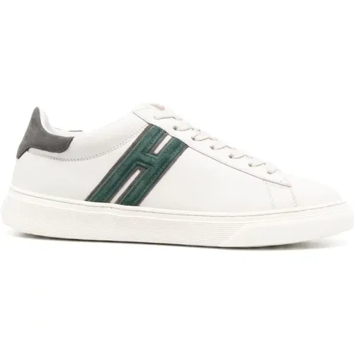 Leather Sneakers with Suede Detailing , male, Sizes: 5 UK - Hogan - Modalova