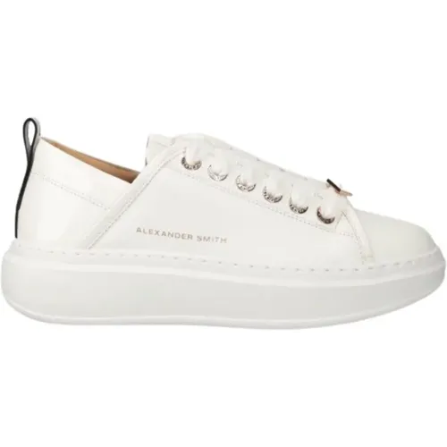 Weiße Leder Sneakers Webley , Damen, Größe: 37 EU - Alexander Smith - Modalova