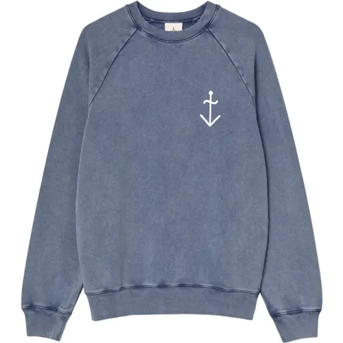 Blauer Oceana Logo Sweatshirt Klassischer Stil , Herren, Größe: S - La Paz - Modalova