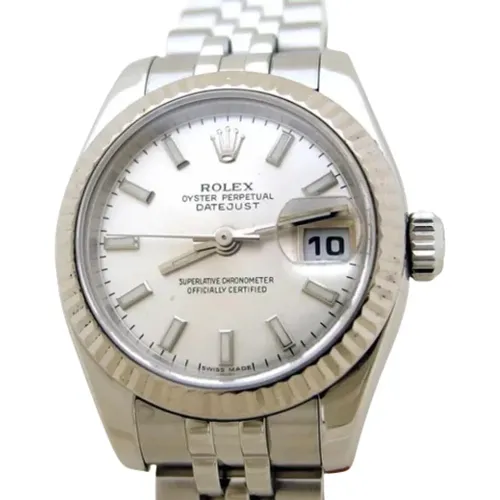 Pre-owned Stainless Steel watches , female, Sizes: ONE SIZE - Rolex Vintage - Modalova