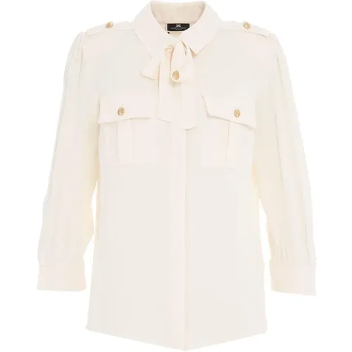 Women's Clothing Shirts Aw23 , female, Sizes: L, 2XL, M, XL - Elisabetta Franchi - Modalova