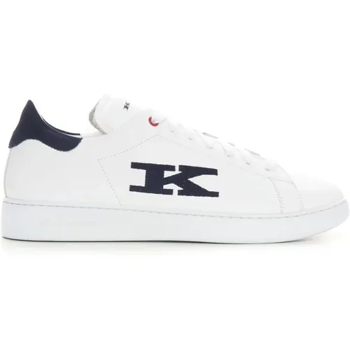 Laced Sneakers with Contrasting Heel , male, Sizes: 10 UK, 11 UK - Kiton - Modalova
