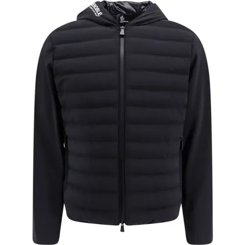 Quilted Nylon Jacket with Hood , male, Sizes: L, XL, M, S - Moncler - Modalova