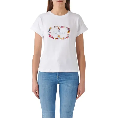 T-Shirt , female, Sizes: S, XS - Twinset - Modalova