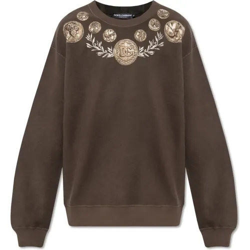 Printed sweatshirt , Herren, Größe: L - Dolce & Gabbana - Modalova