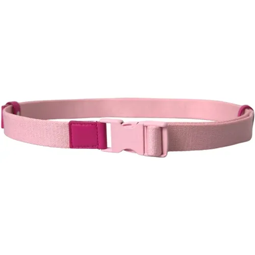 Canvas Stretch Belt with Plastic Buckle , female, Sizes: 120 CM - Dolce & Gabbana - Modalova