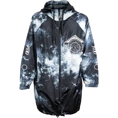 Space Couture Windbreaker Jacke , Herren, Größe: L - Versace Jeans Couture - Modalova