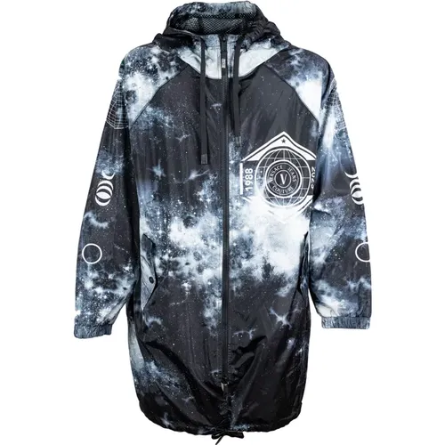Space Couture Windbreaker Jacket , male, Sizes: L - Versace Jeans Couture - Modalova