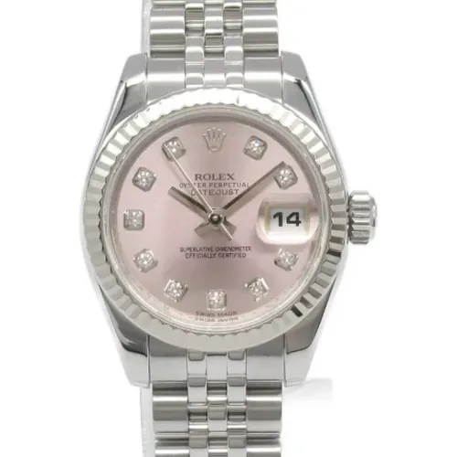 Pre-owned Stainless Steel watches , female, Sizes: ONE SIZE - Rolex Vintage - Modalova