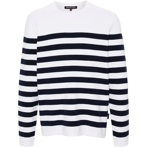 Stripe Crew Sweater , male, Sizes: L, XL, M, 2XL, S - Michael Kors - Modalova