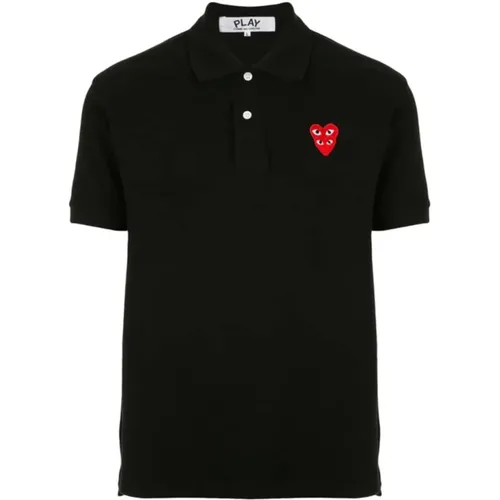 Bestickter Logo Poloshirt , Herren, Größe: S - Comme des Garçons Play - Modalova