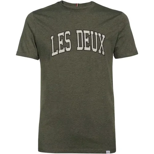 Geripptes Baumwoll-T-Shirt Les Deux - Les Deux - Modalova